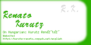 renato kurutz business card